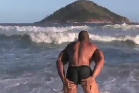 Monster wang And Muscles Flex