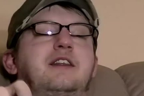 cute dilettante With Glasses Masturbates