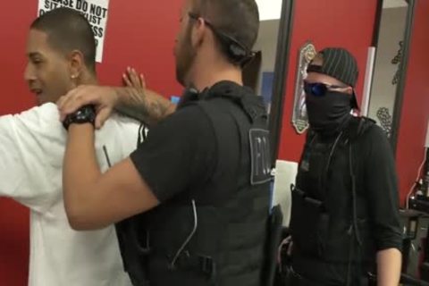 Racist Cops & black twink