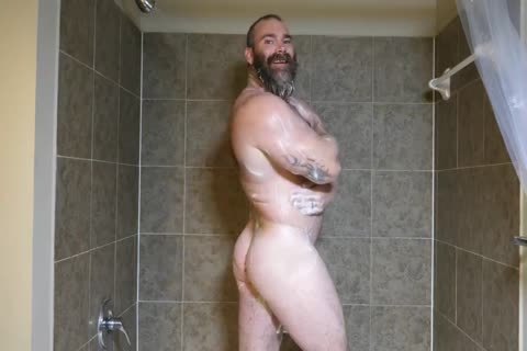 Muscle Daddy Rick Flex jack off & sperm