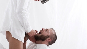 MissionaryBoys - Wet Elder Brier teasing penis