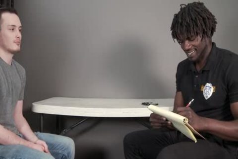 Nervous teen Barebacked By Mall Cop