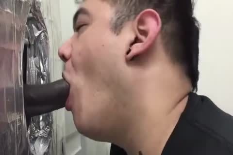 Hung Uncut black chap Cums At The Gloryhole