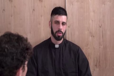 Super hot priest desires nailed rough