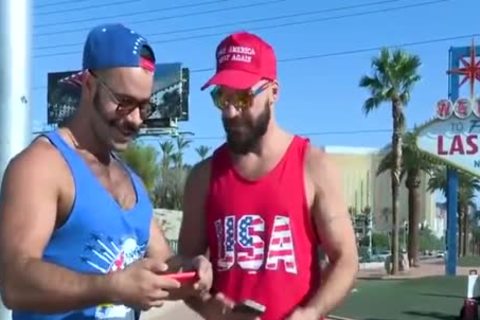 Filming A Three-some With Two beefy Tourists