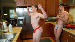 Drill My Hole - Mason Lear alongside Jay Tee bareback handjob