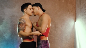 NextDoorRaw - Inked muscled caucasian gay throat fuck