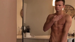 AmericanMuscleHunks - Perfect gymnast Logan ass fucking