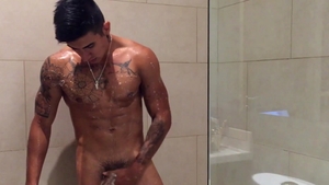 BarebackLatinoz: Uncut dick Erick stroking
