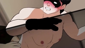 Juice Anime - Fantasy sex in company with young straight boy