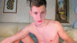 Kevin gorgeous Blond twink Cums On cam three