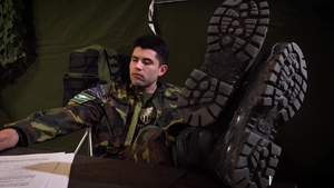 MilitaryDick: Buzzcut Twink Subservient to Hairy Sarge