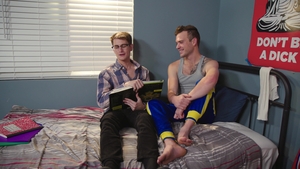 Next Door Twink: Scott's Secret Exam Helper