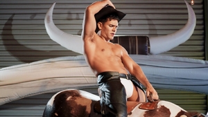 Men: Spreading Ass on Stools