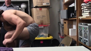 Young Perps: Tough Officer Explores Long-haired Punk's Body